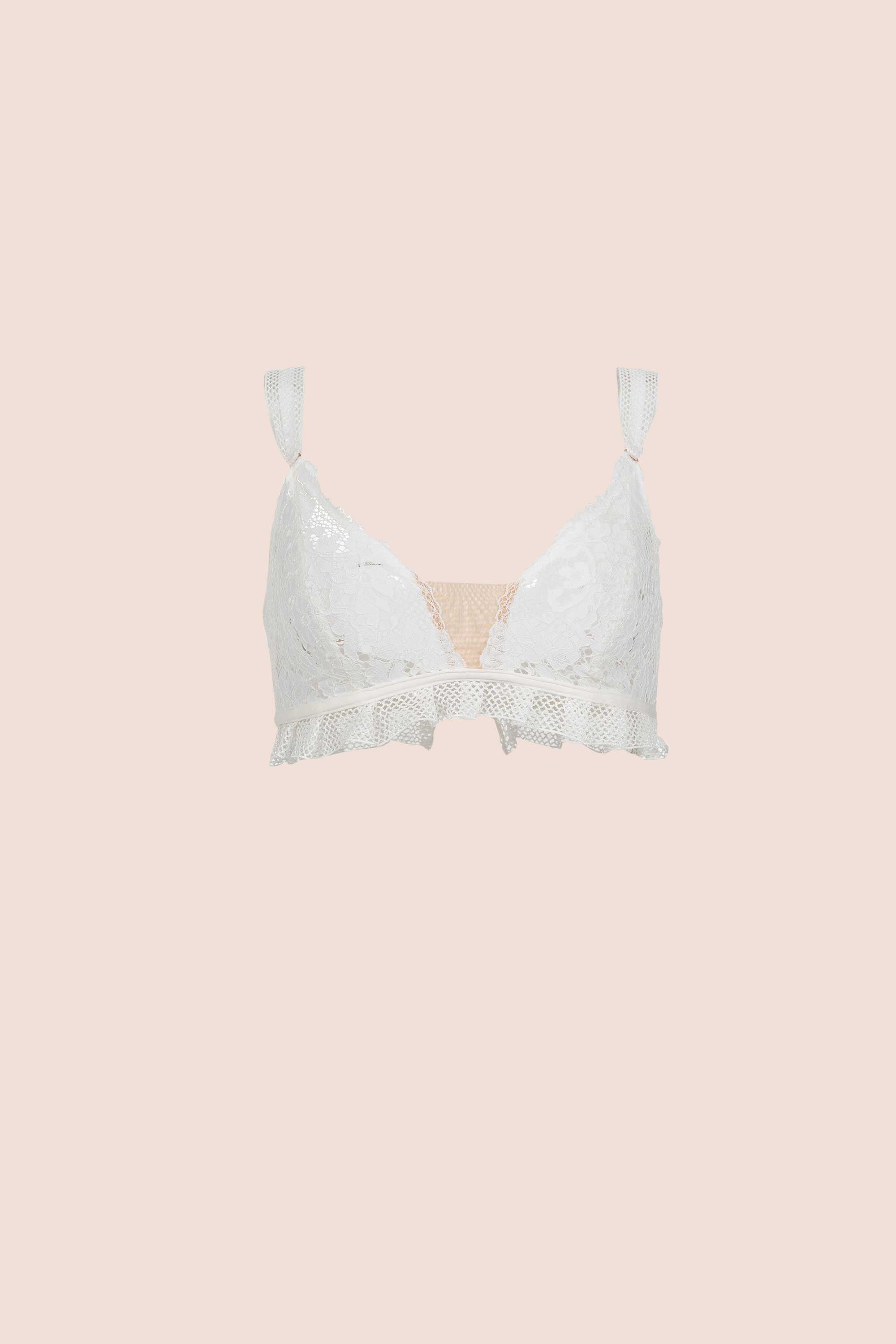 Connecting with Culture Lace Bralette Ivory