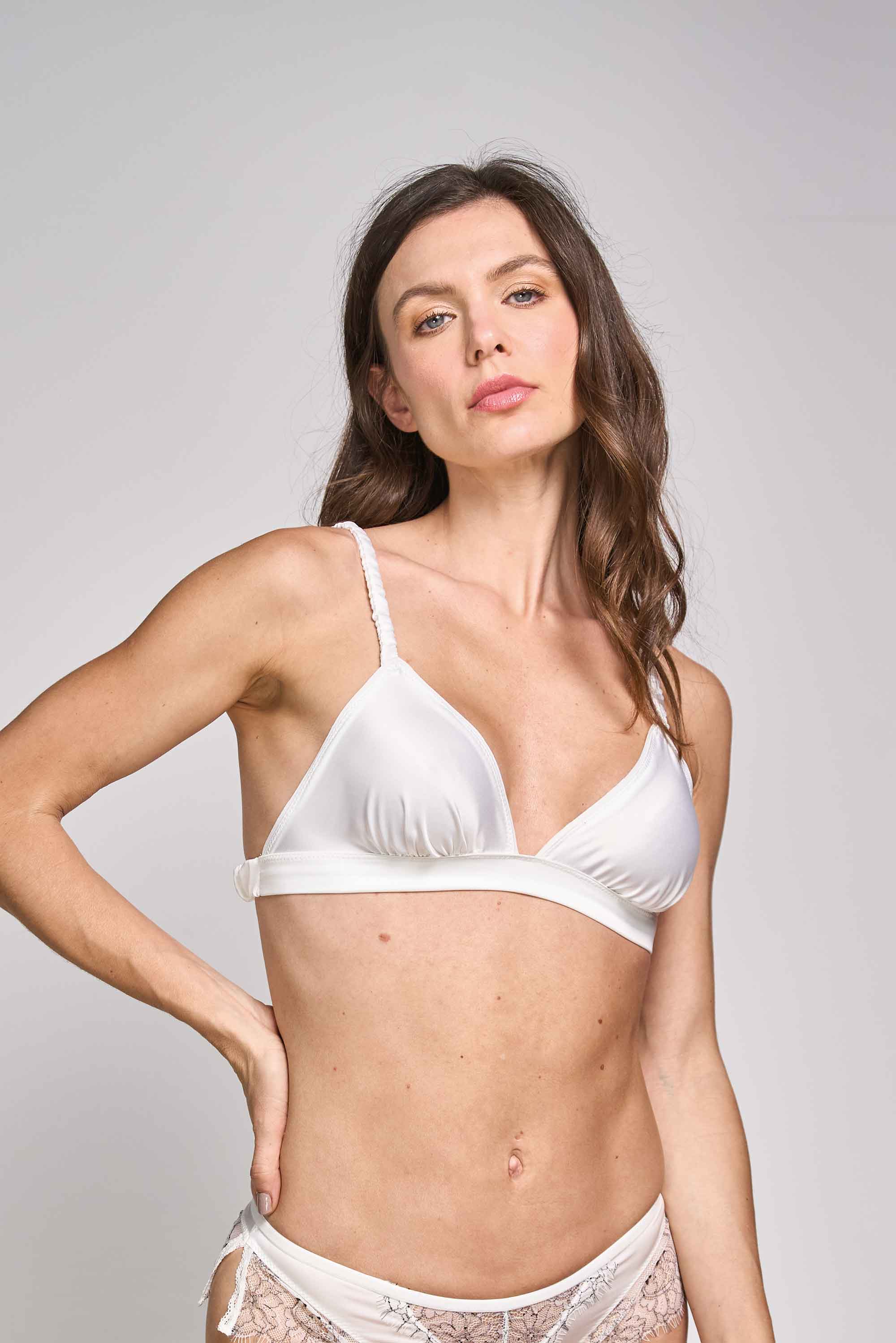 ELLIPSE SATIN BRALETTE