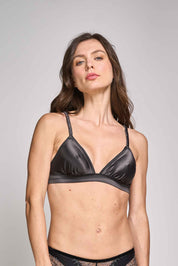 ELLIPSE SATIN BRALETTE
