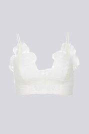 ELLIPSE COTTON LACE WIRELESS BRALETTE