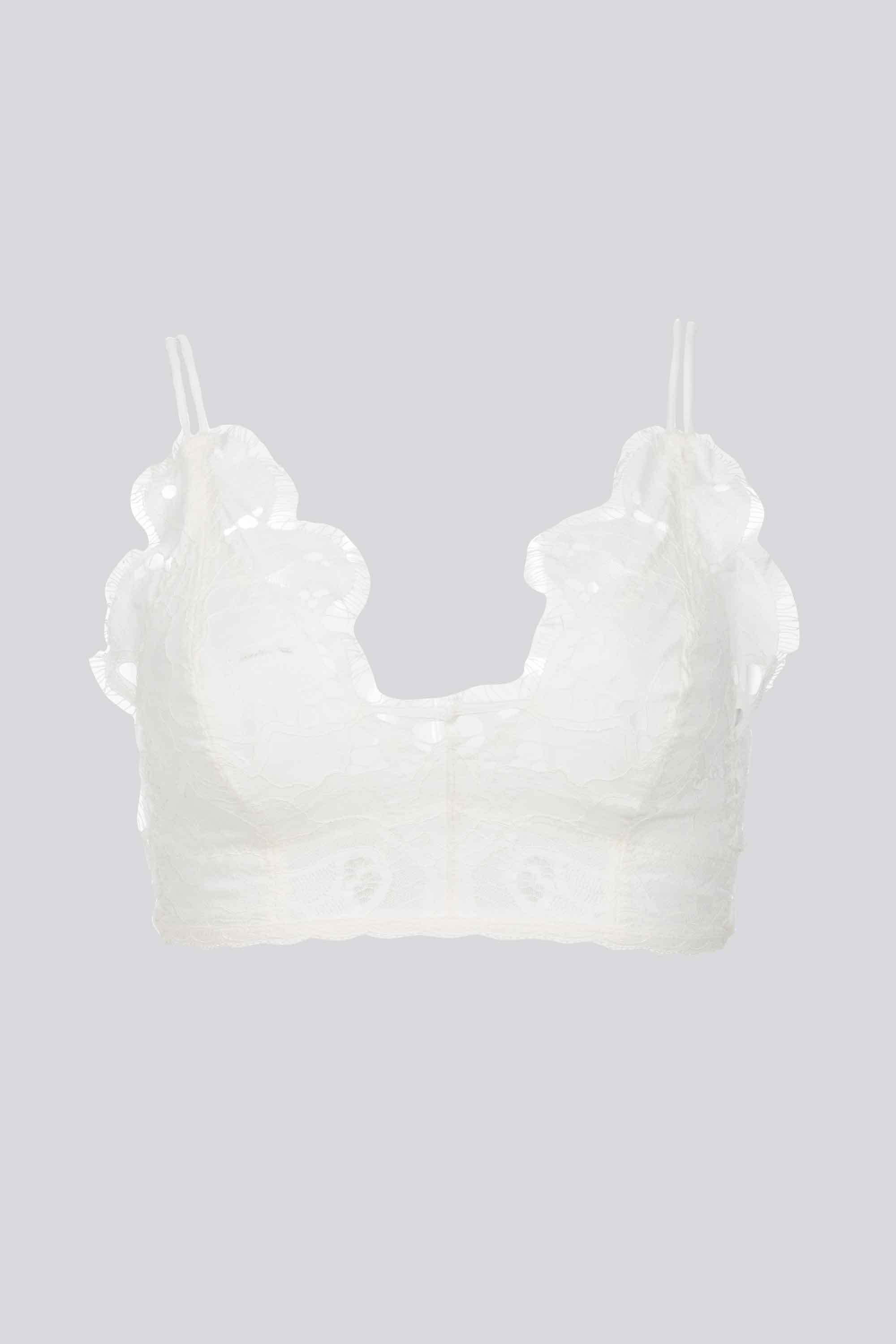 ELLIPSE COTTON LACE WIRELESS BRALETTE