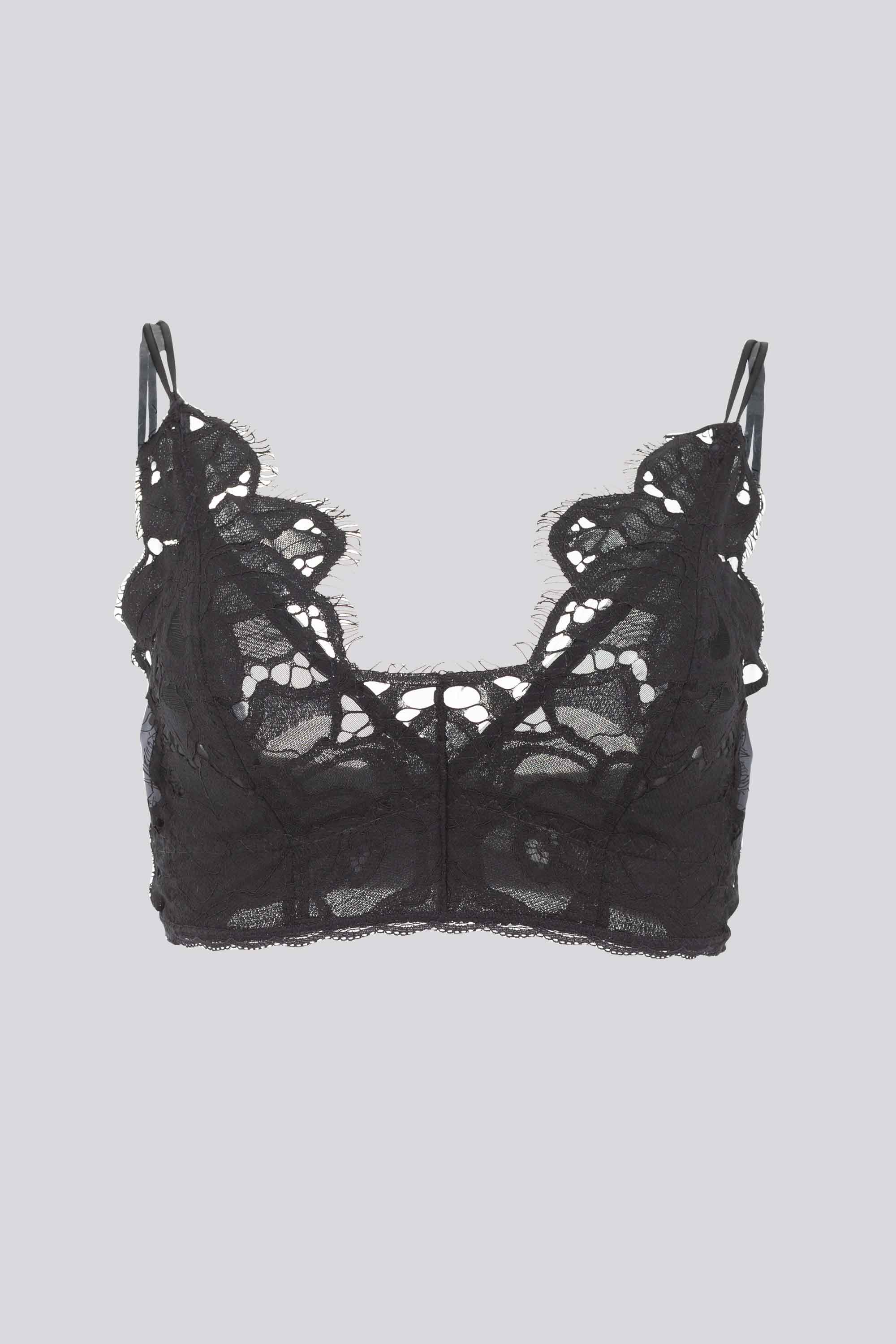 ELLIPSE COTTON LACE WIRELESS BRALETTE
