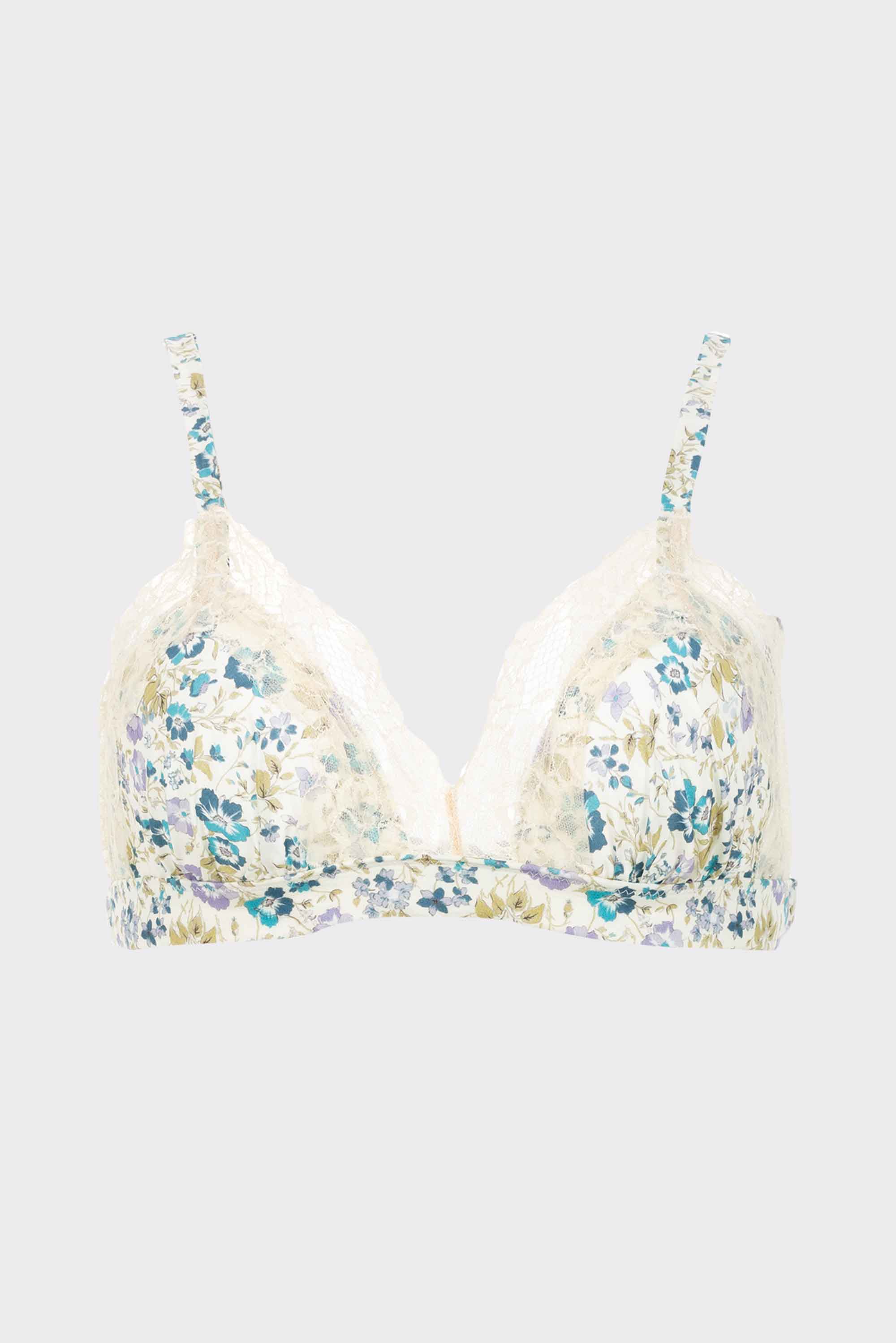 ELLIPSE BY GLORIA SALDARRIAGA COTTON MINIPRINT BRALETTE