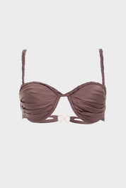 ELLIPSE BY MAKENO SATIN STRAPLESS
