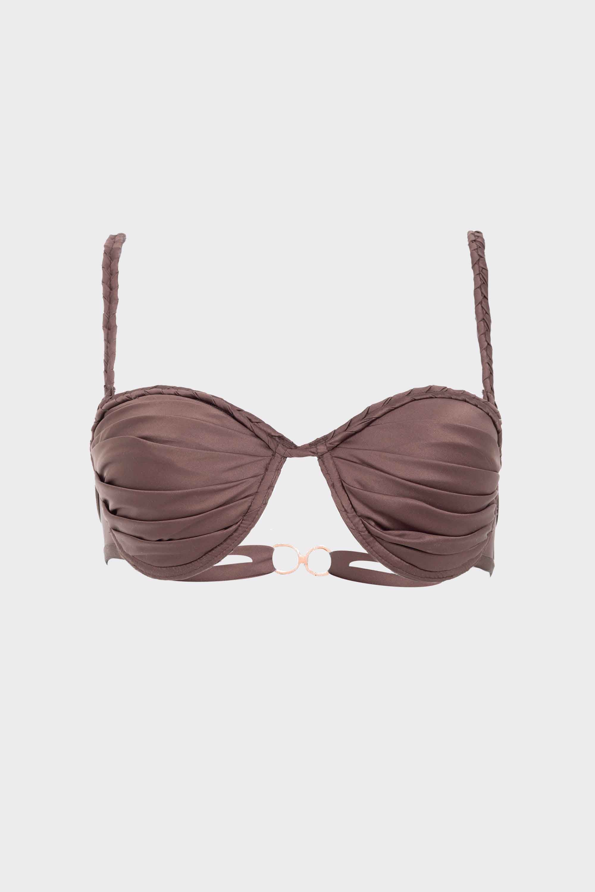 ELLIPSE BY MAKENO SATIN STRAPLESS