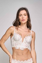 ELLIPSE COTTON LACE UNDERWIRE DEMI BRA