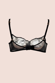 Connecting With Your Inner Self Embroided Tulle Underwire Bra