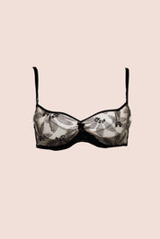 Connecting With Your Inner Self Embroided Tulle Underwire Bra