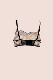 Connecting With Your Inner Self Embroided Tulle Underwire Bra