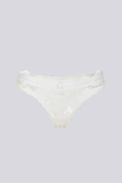 ELLIPSE COTTON LACE THONG