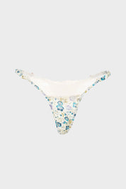 ELLIPSE BY GLORIA SALDARRIAGA COTTON MINIPRINT STRING THONG
