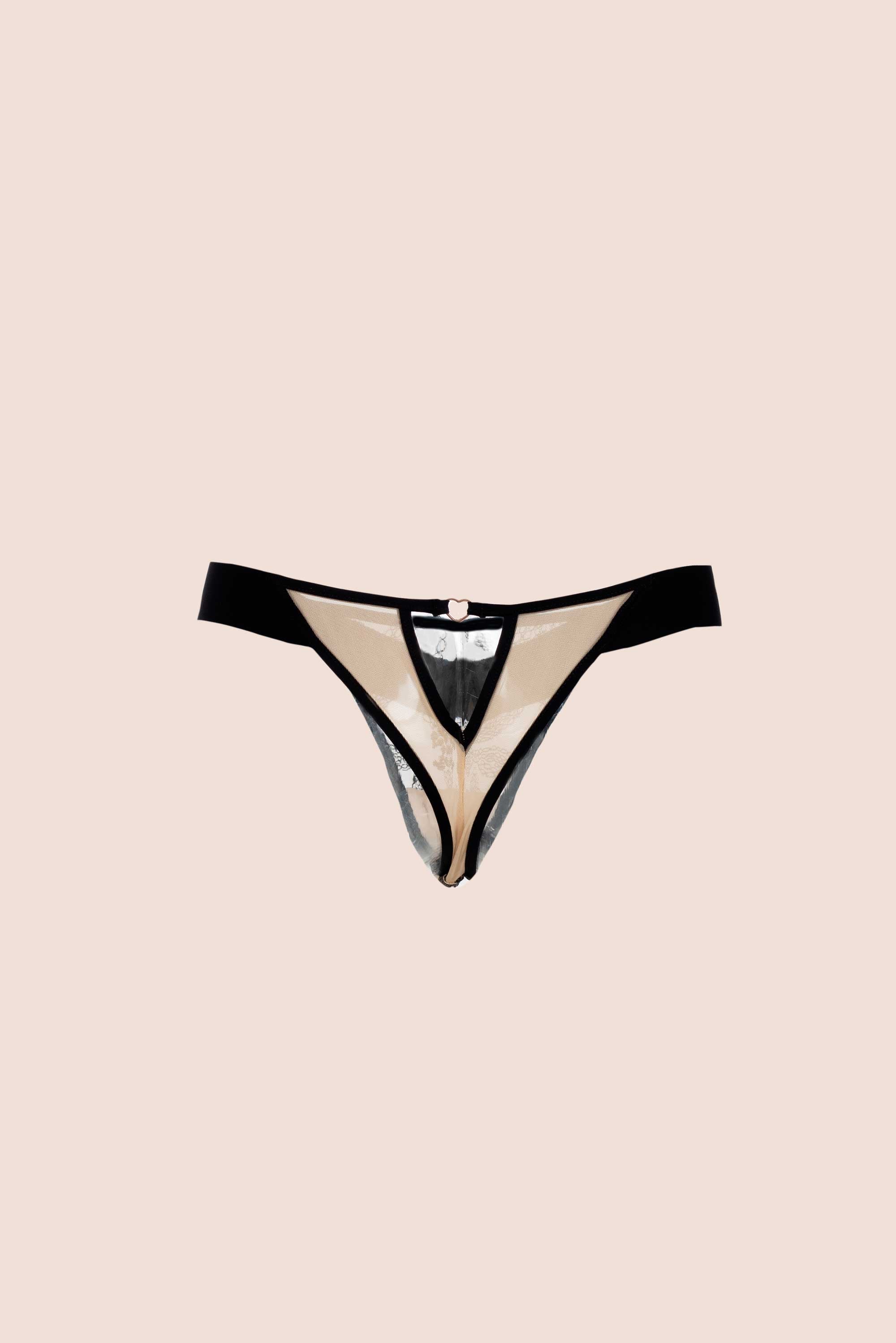 Connecting With Your Inner Self
 Embroided Tulle Thong