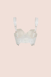 Connecting with Culture Lace Bustier Bra Ivory