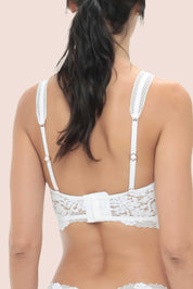 Connecting with Culture Lace Bustier Bra Ivory