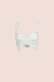 Connecting with Culture Lace Bustier Bra Ivory