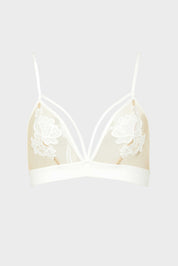 Deluxe Strappy Bralette Bra Ivory