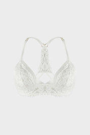 Vintage Wireless Bralette Bra Ivory