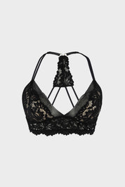 Vintage Wireless Bralette Bra Black
