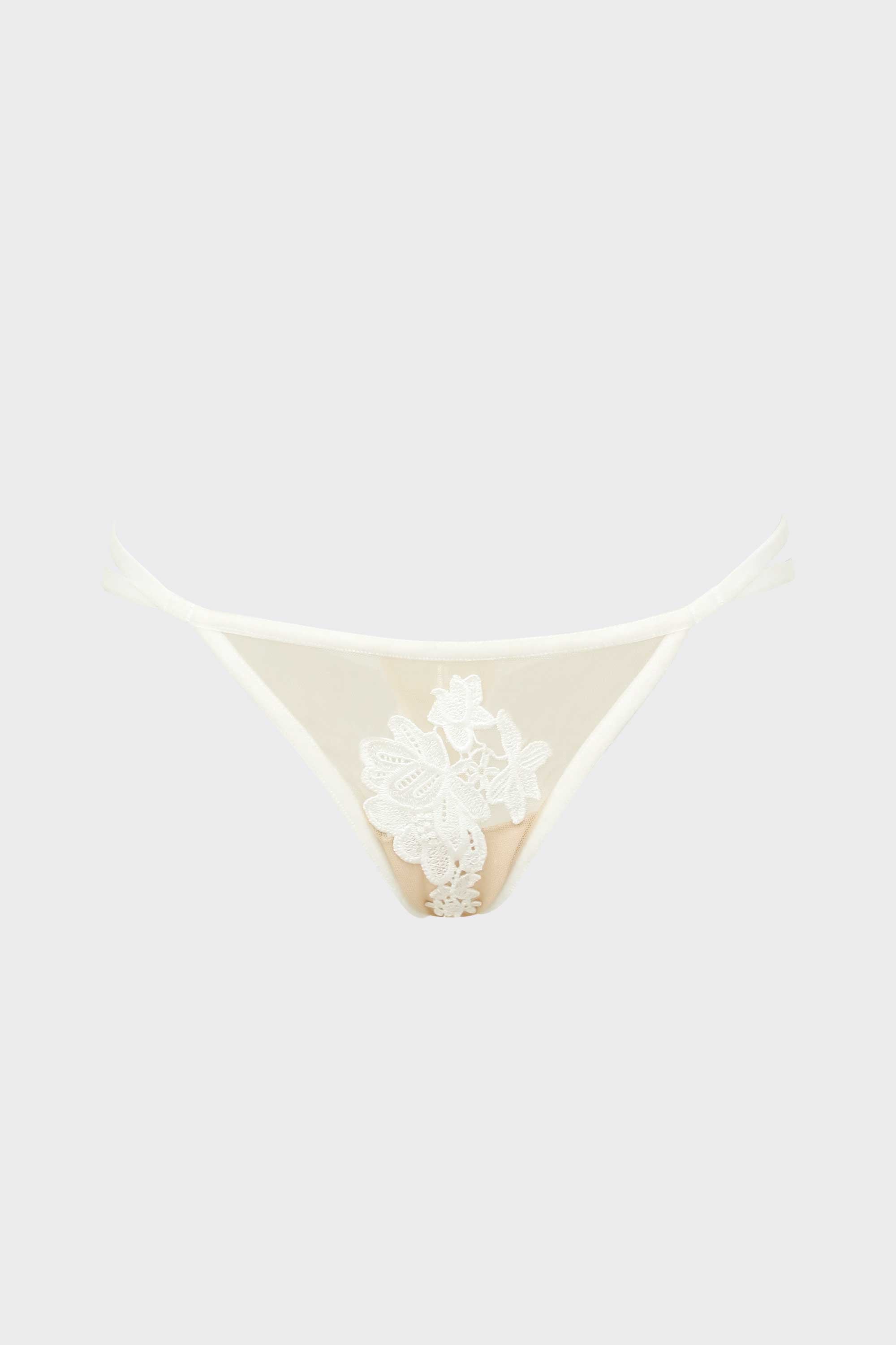Deluxe Strappy Thong Ivory