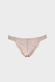 Vintage Lace Thong Taupe