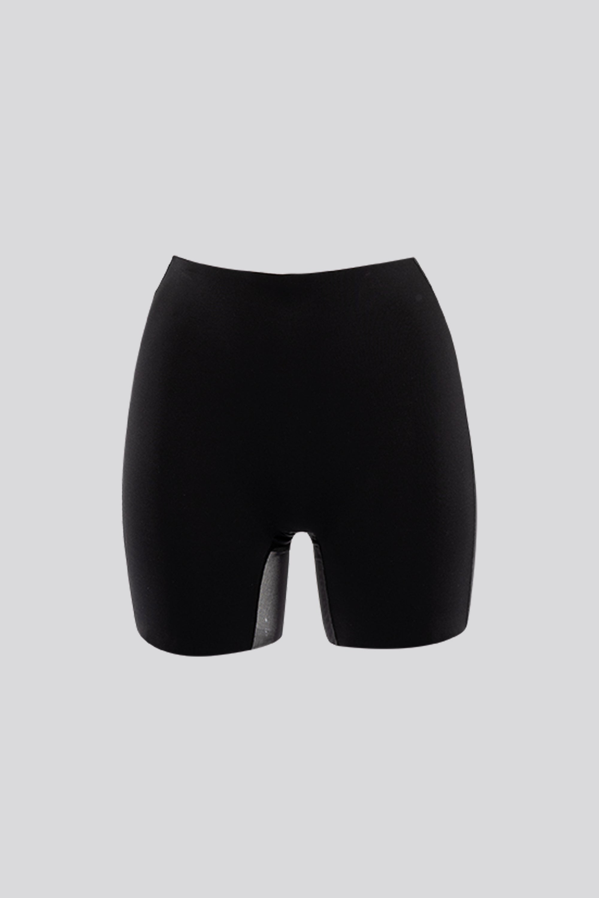 Invisible Low Back Tulle Short Black