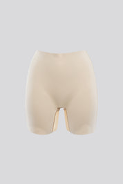 Invisible Low Back Tulle Short Nude
