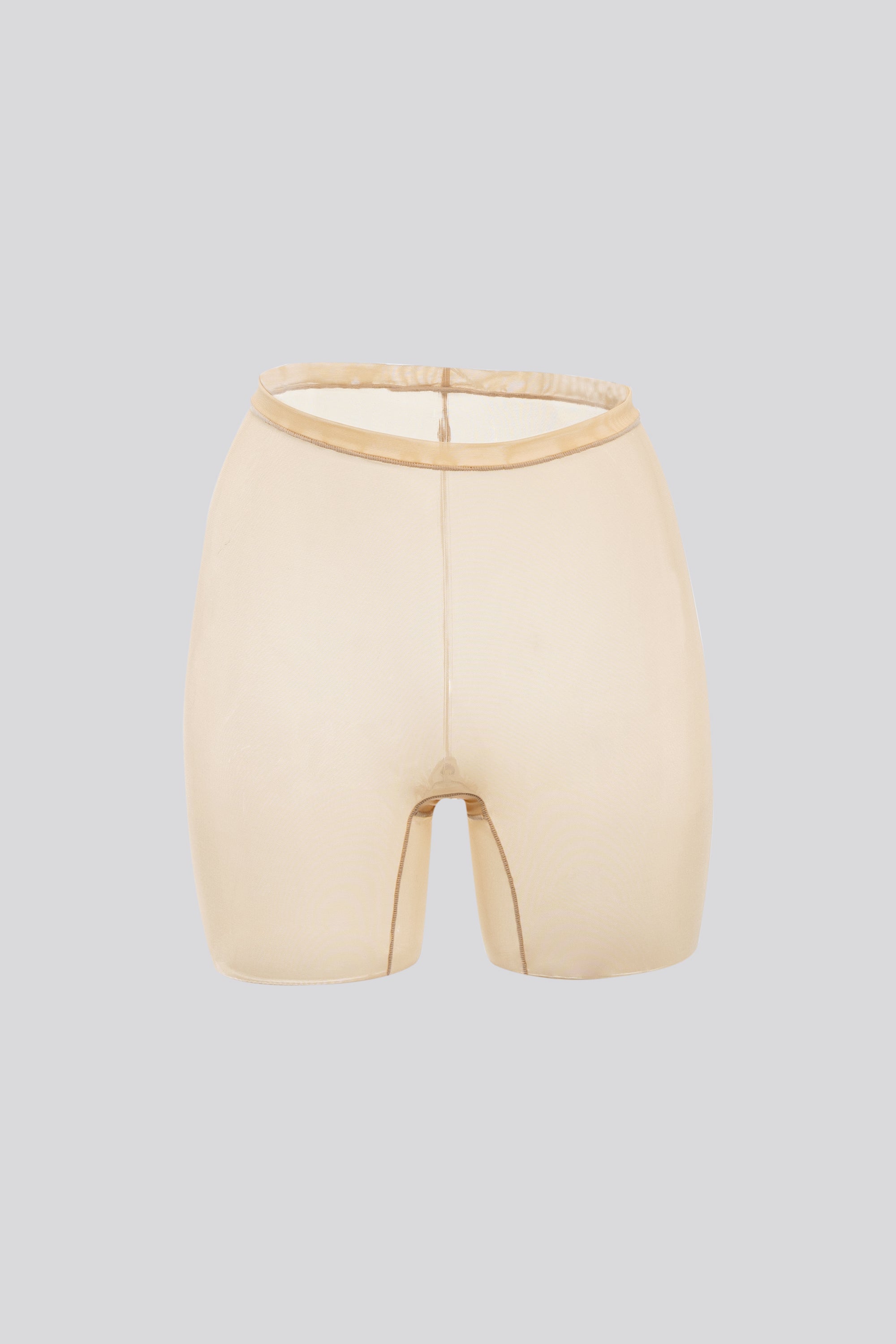 Invisible Mid Tight Tulle Short Cream
