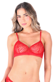 ELLIPSE ECHOES BRALETTE RED