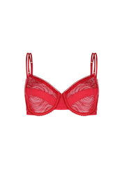 ELLIPSE ECHOES UNDERWIRE BRA RED