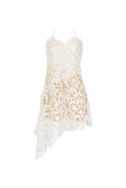 ELLIPSE GLOW LACE MINI DRESS