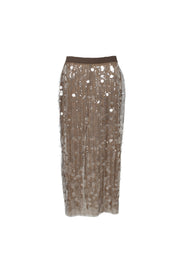 ELLIPSE GLOW SEQUINS MIDI SKIRT