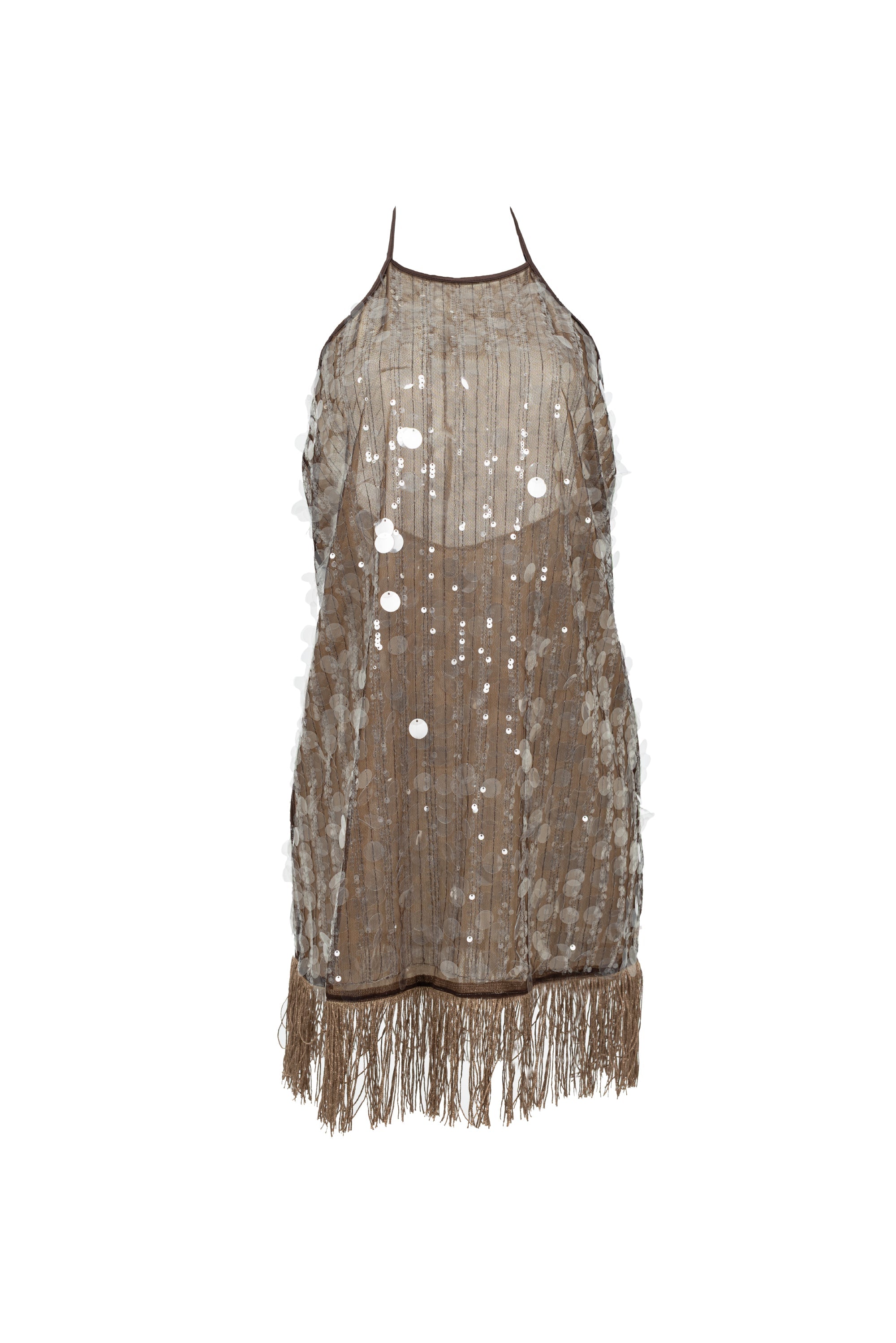 ELLIPSE GLOW SEQUINS MINI DRESS