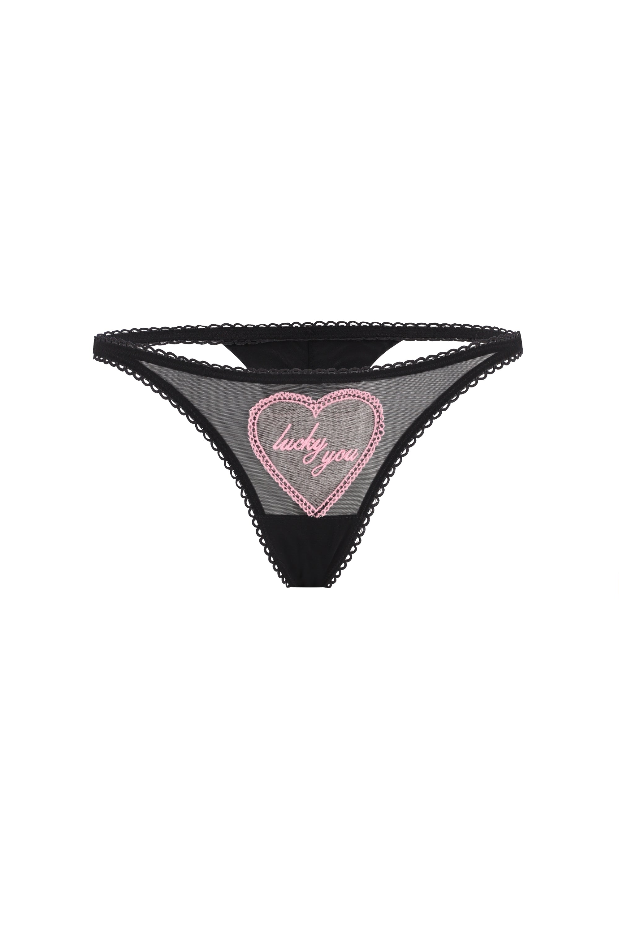 ELLIPSE ECHOES DUO THONG BLACK