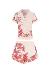 ELLIPSE ECHOES PAJAMA SHORTS SET
