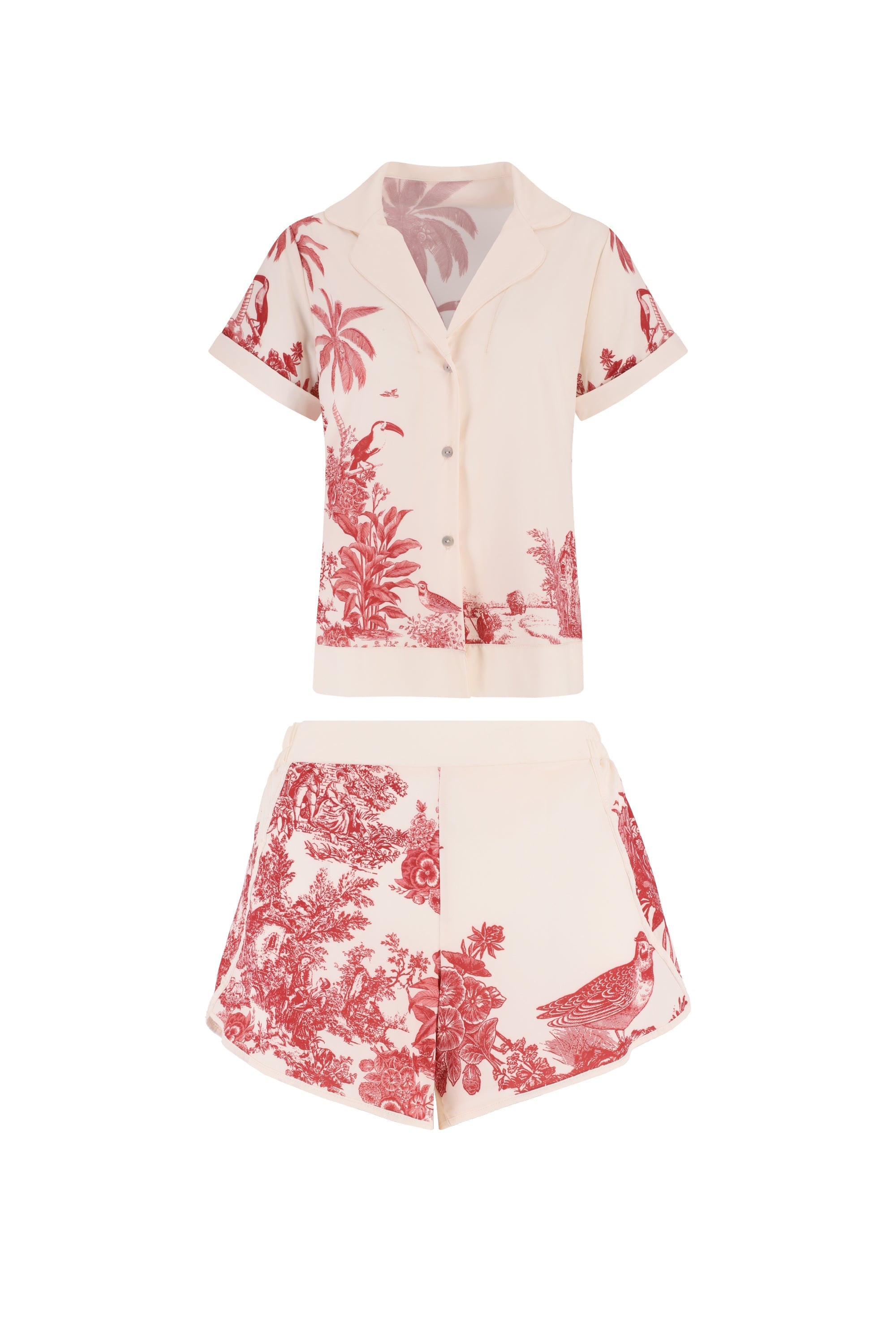 ELLIPSE ECHOES PAJAMA SHORTS SET