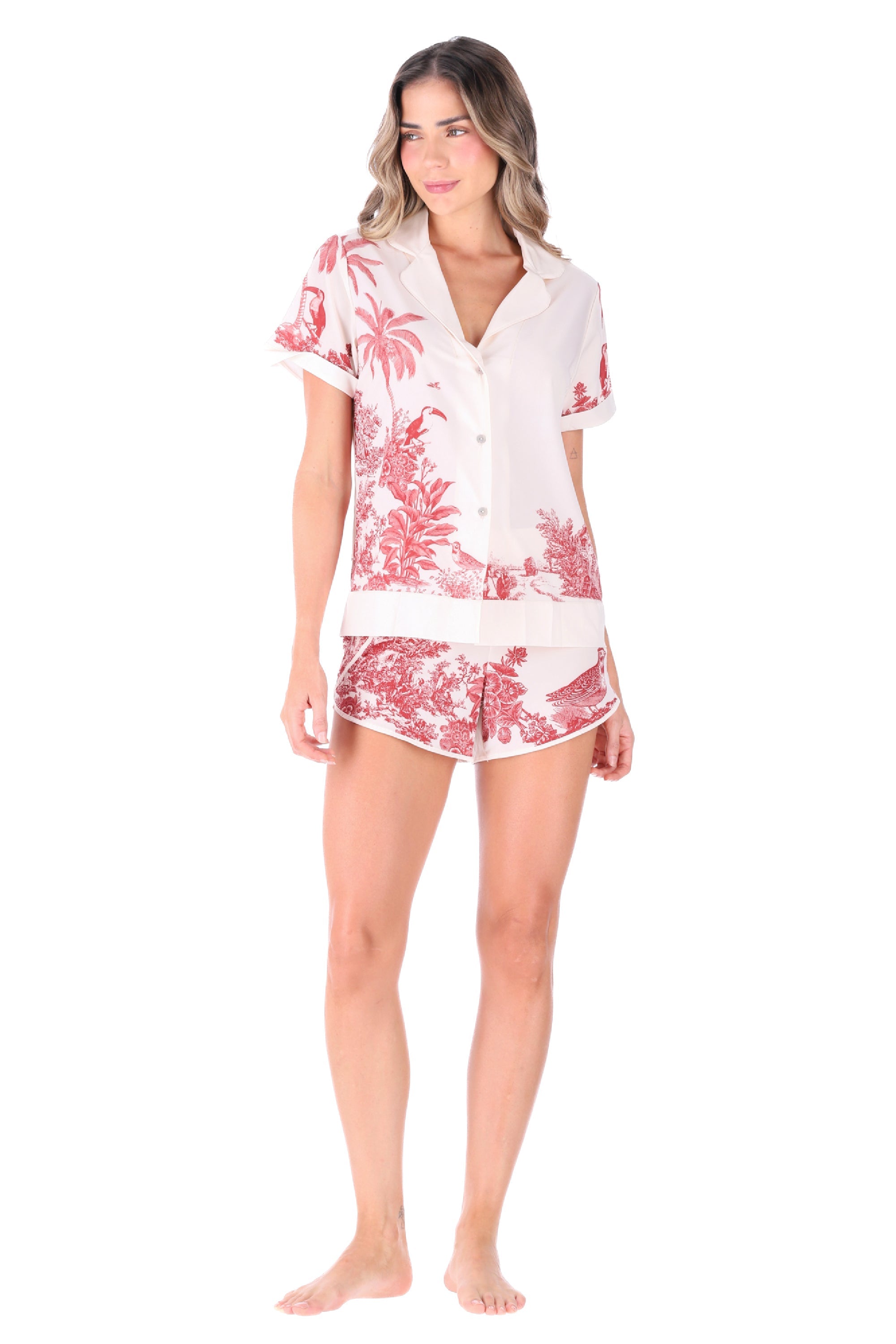 ELLIPSE ECHOES PAJAMA SHORTS SET