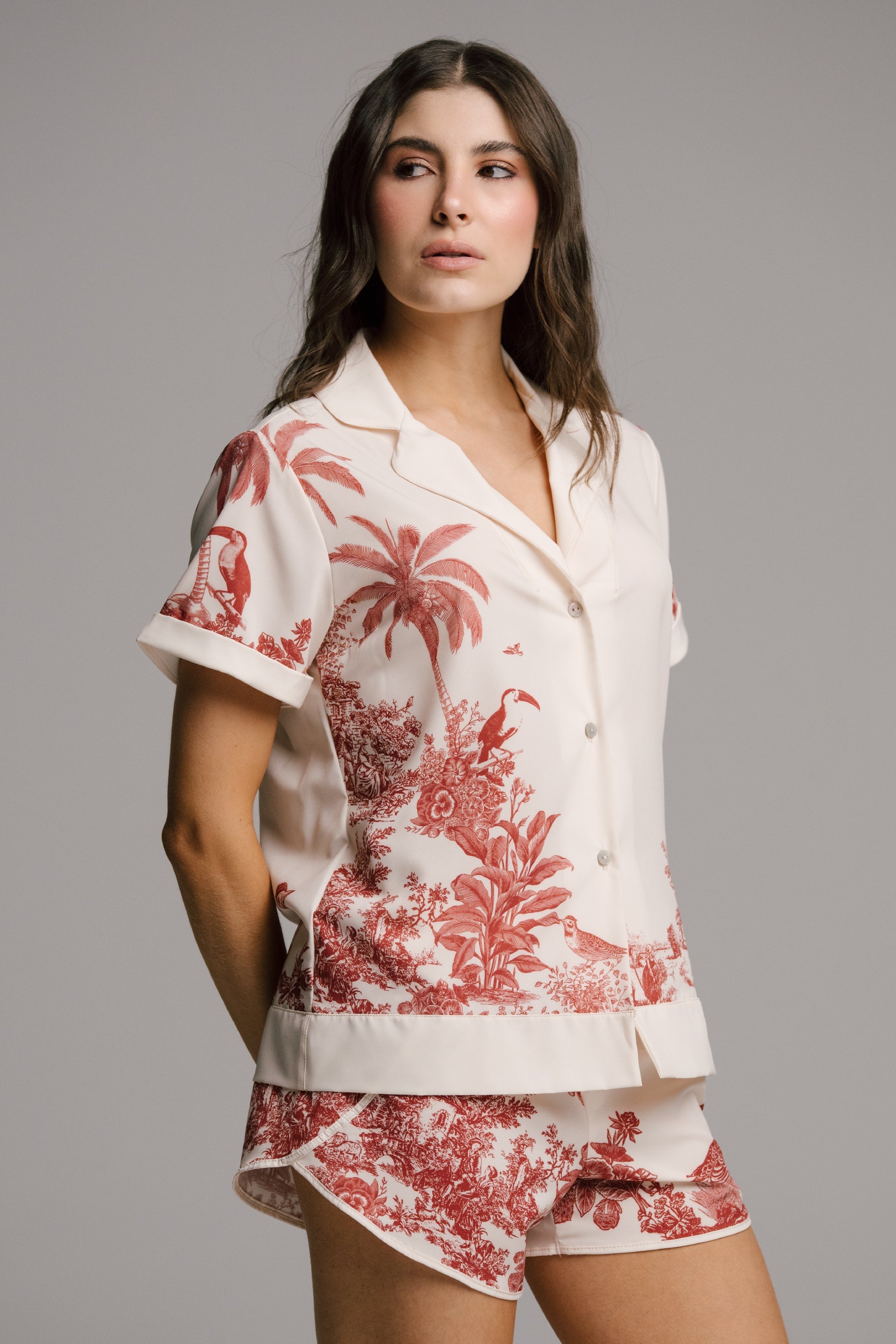 ELLIPSE ECHOES PAJAMA SHORTS SET
