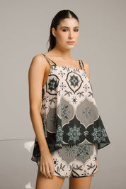 ELLIPSE PAJAMA SHORTS SET