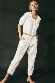 Connecting with Culture Eyelet Pant Pajama Set