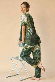 Connecting With Your Inner Self
 Long Pajama Set Printed