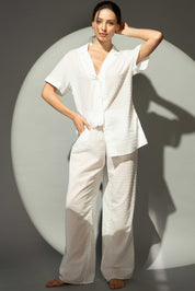 ELLIPSE CONTINUITY SHORT SLEEVE AND PANT PAJAMA SET