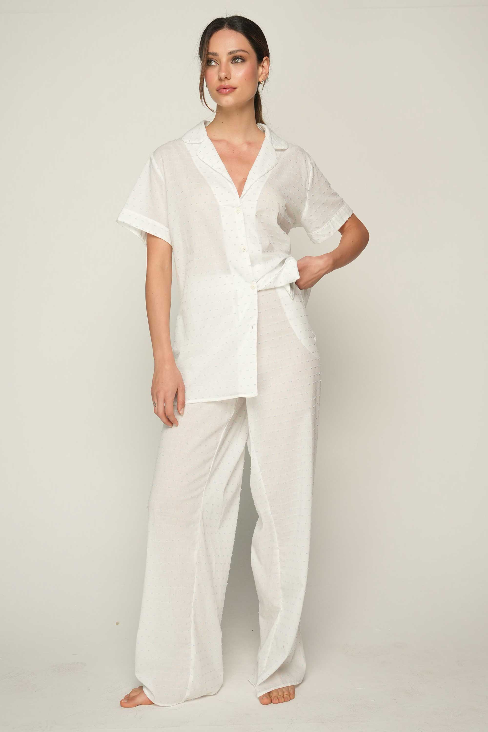 ELLIPSE CONTINUITY SHORT SLEEVE AND PANT PAJAMA SET