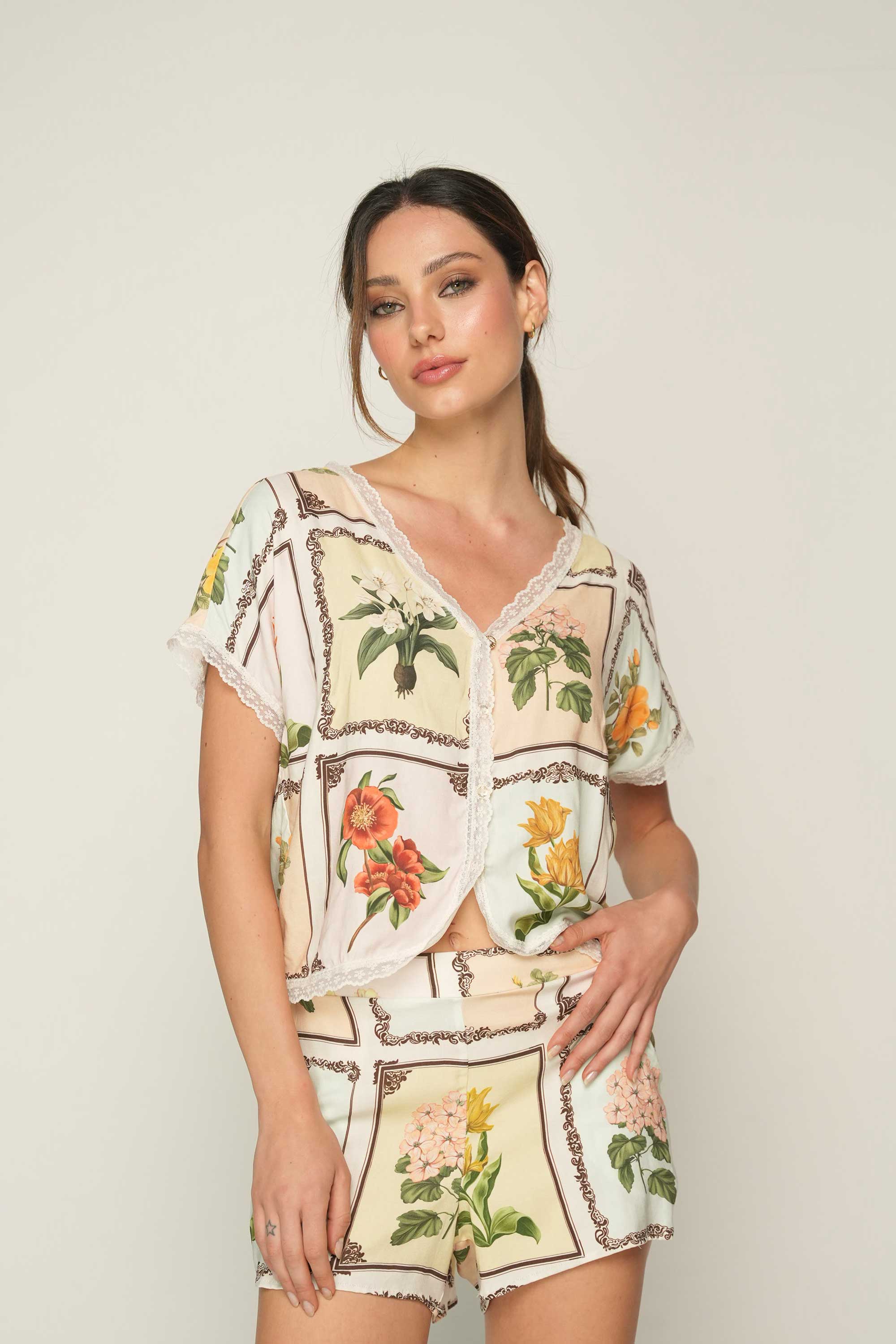 ELLIPSE CONTINUITY SHORT PAJAMA SET