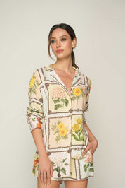 ELLIPSE CONTINUITY LONG SLEEVE AND SHORT PAJAMA SET