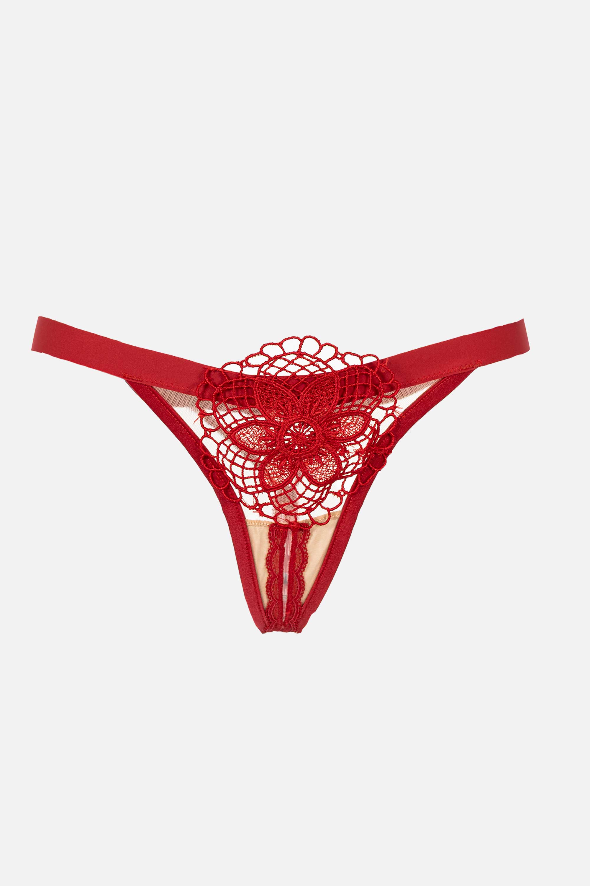 Ellipse Memories Open Gusset Thong