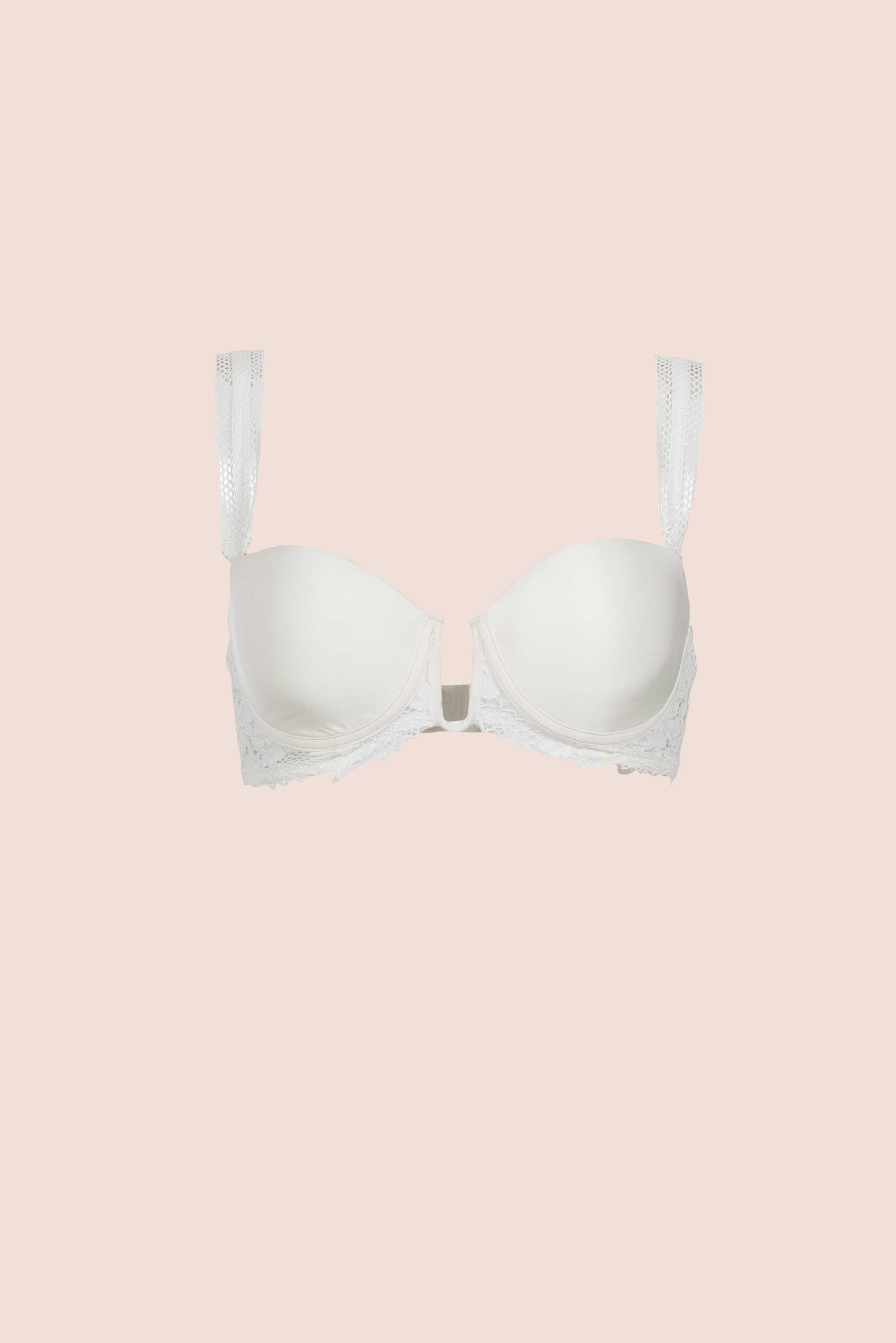 Connecting with Culture Strapless Bustier Bra Ivory
