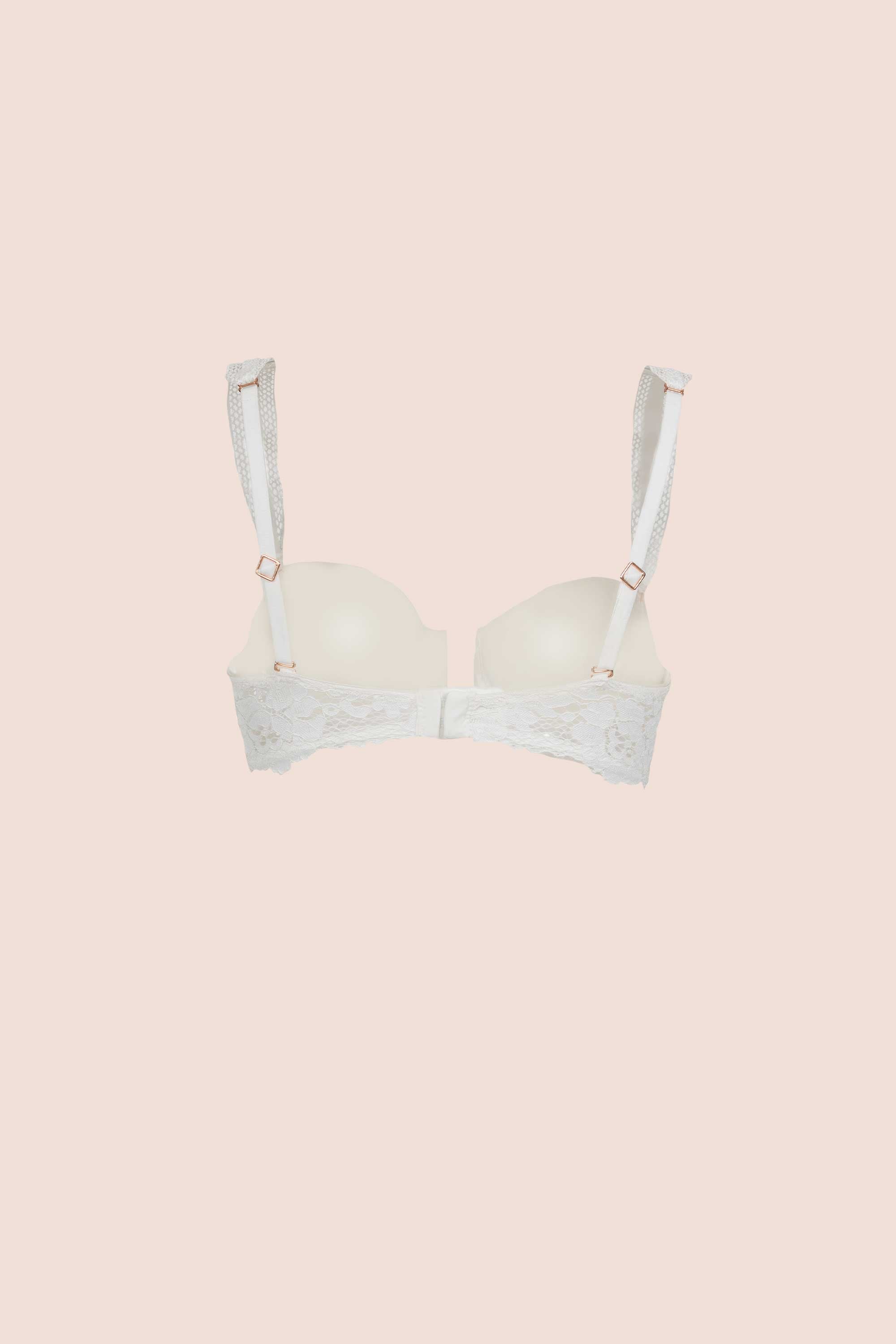 Connecting with Culture Strapless Bustier Bra Ivory