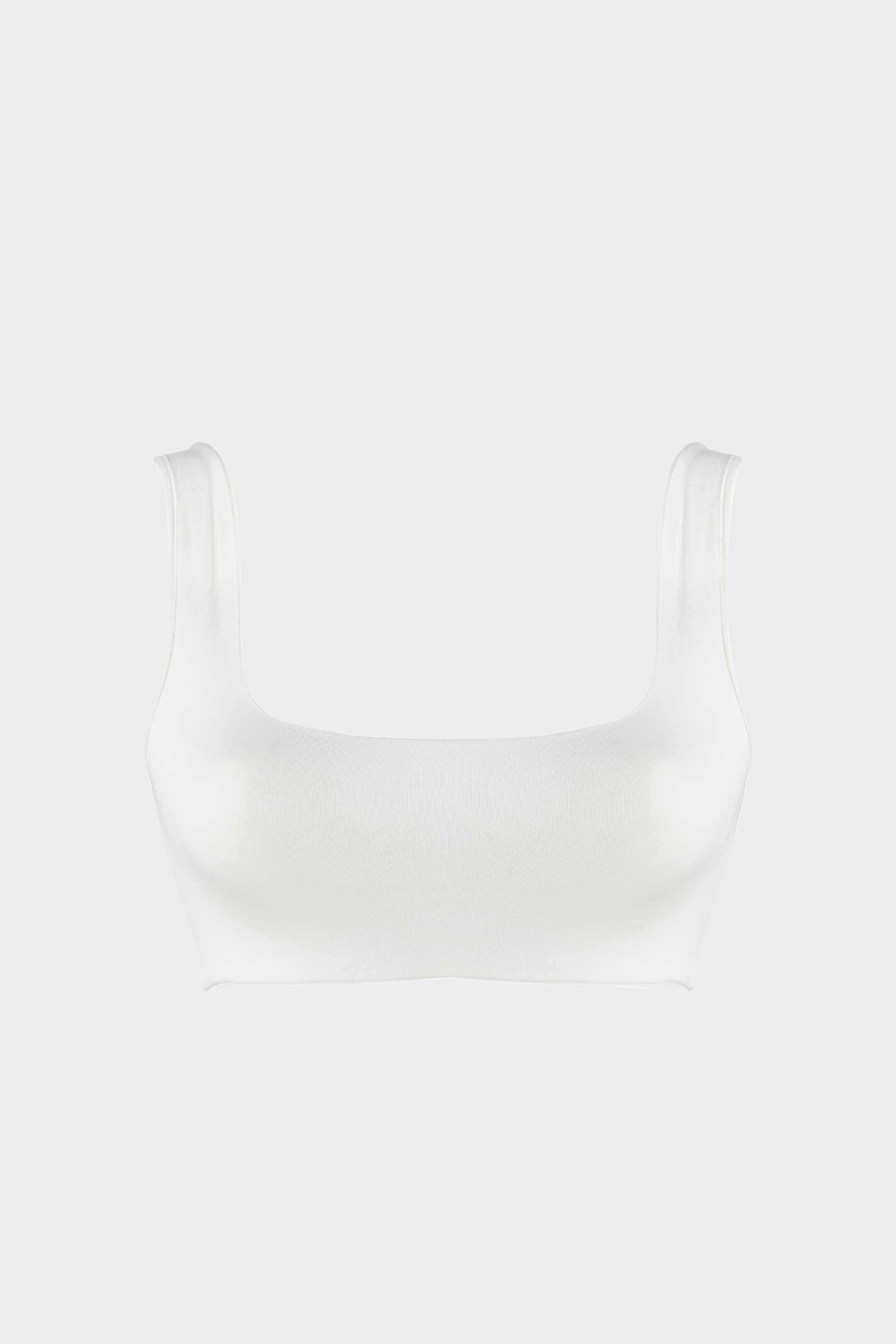 Ellipse Smooth Ivory Micromodal Underwire-Free Top, Ultra Comfortable