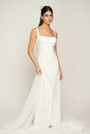 ELLIPSE LONG BRIDAL DRESS