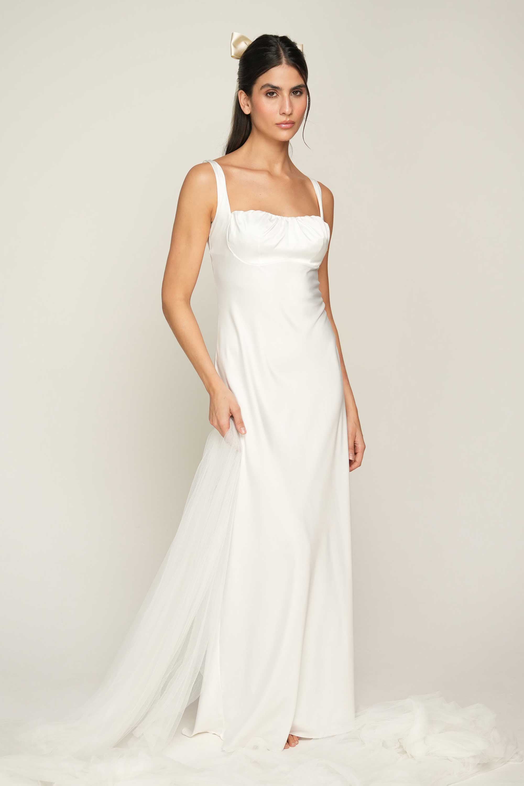 ELLIPSE LONG BRIDAL DRESS